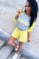 Krótka bluza Candy luźna  pastelowa B-266