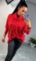 Sweter z golfem ozdobne szelki kolory B-254