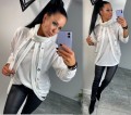 Sweter z golfem ozdobne szelki kolory B-254