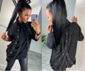 Sweter z golfem ozdobne szelki kolory B-254
