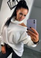 Sweter golf odkryte ramię seksowny kolory  B-255