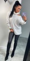 Sweter golf odkryte ramię seksowny kolory  B-255