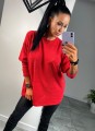 Sweter gładki  basic lekki kolory  B-257